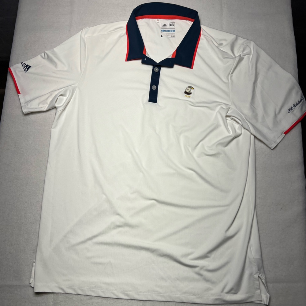 Adidas Climacool Golf Polo Size Large Rehoboth Beach CC Logo 2016 Rehoboth Cup